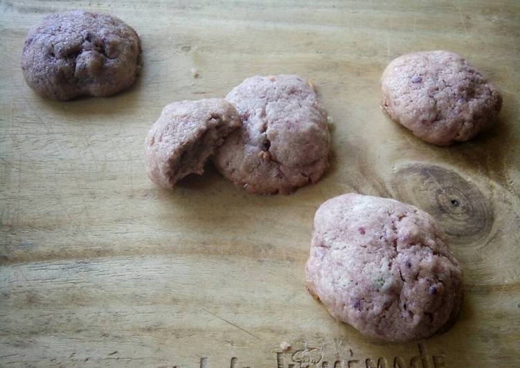 bahan dan cara membuat Cookies ubi ungu