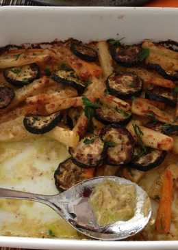 Wortel, Zucchini,Parsnips-Gratin