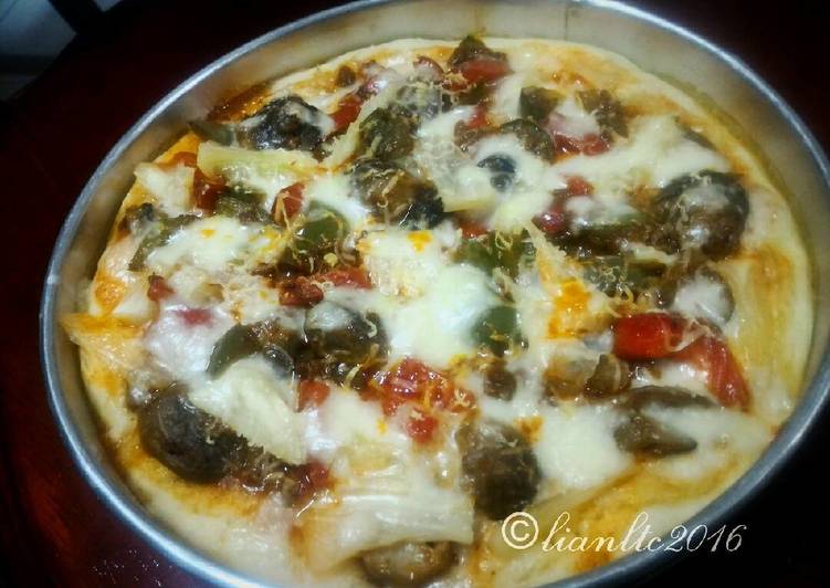 Resep Adonan Pizza empuk, pas banget - Liandi