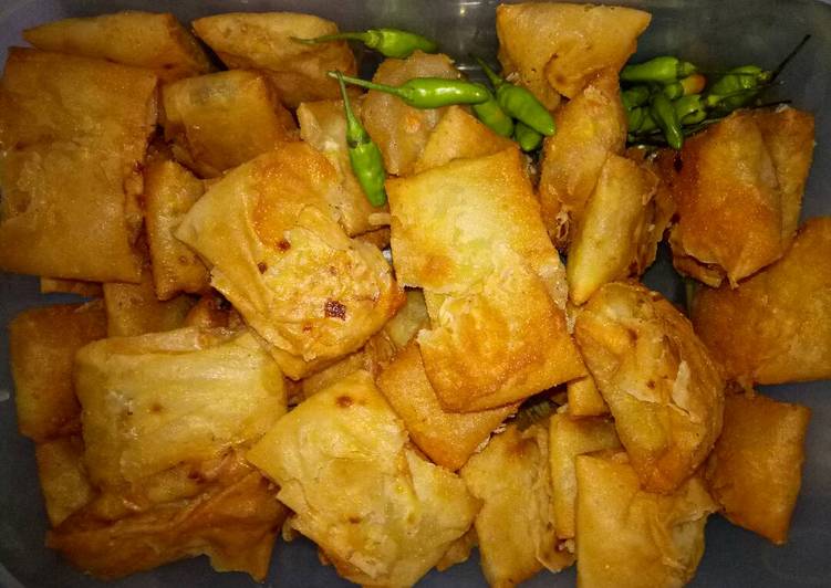 resep masakan Risol kriuk tanpa tepung roti