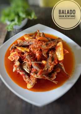 Balado ikan campur kentang