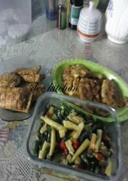 Tumis utren with kacang panjang