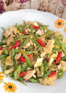 Tumis Buncis Telur