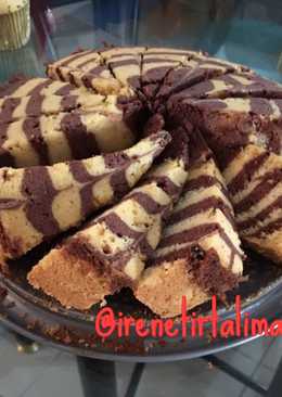 Zebra Cake Putih Telur