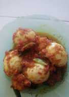 Telor balado udang