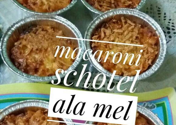 resep lengkap untuk Macaroni schotel saus bolognese ala mel