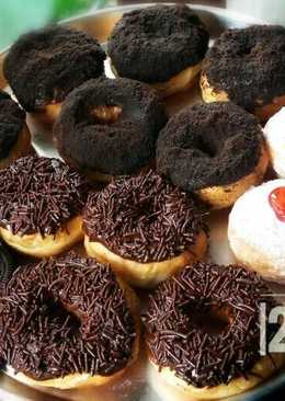 Donat kentang super lembut toping oreo meises & gula mint