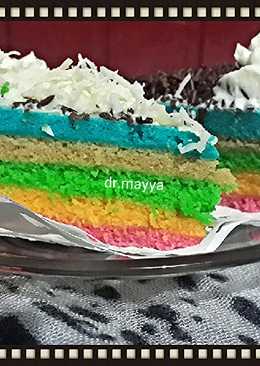 Rainbow cake 2 telur