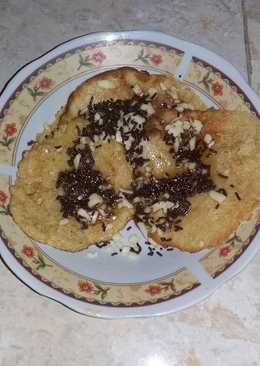 Oat pancake topping, keju meises & Madu