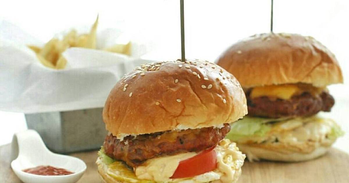 Resep Chicken Burger ala HeniMaria