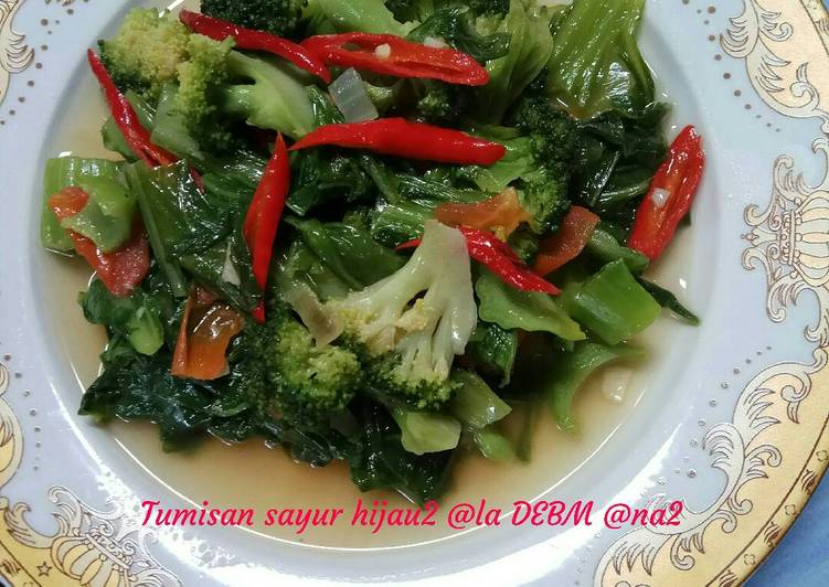resep makanan Tumisan sayur hijau2 # DEBM