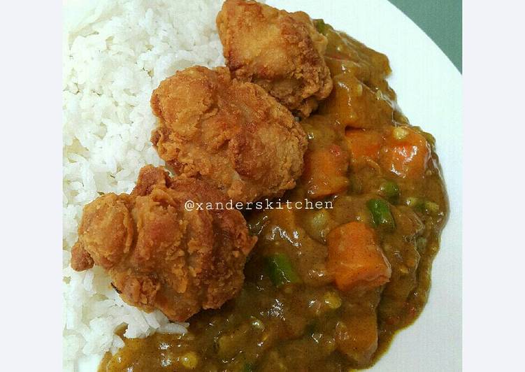 Resep KAARAGE CURRY RICE ala Sushi tei By Xander's Kitchen
