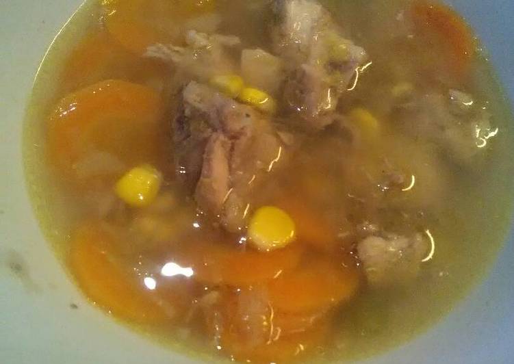 resep lengkap untuk Sup Ayam Jagung Manis