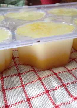 Agar-agar susu saos mangga