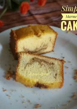 Marmer Cake Simple (3 telur)