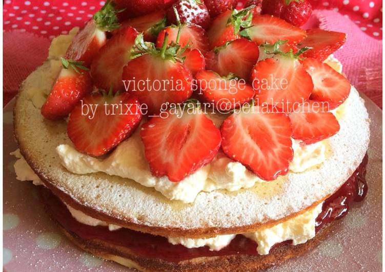 resep Victoria Sponge Cake