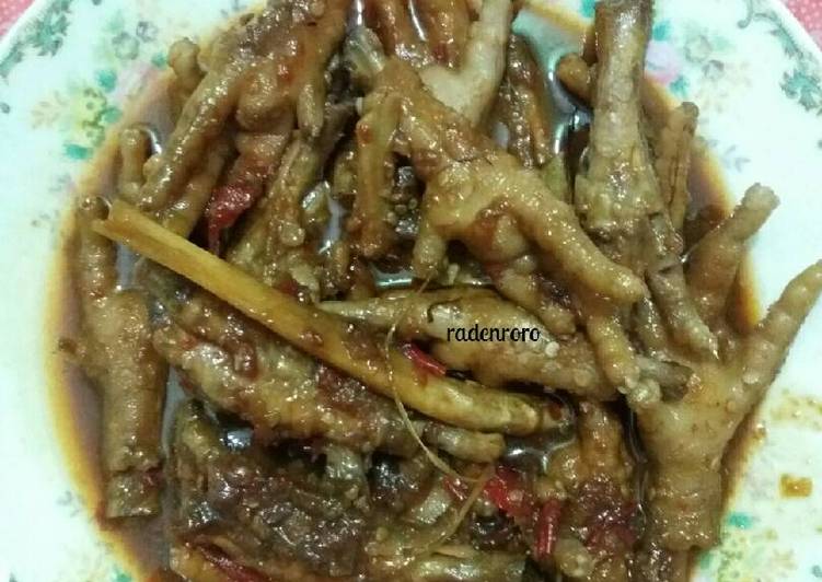 resep masakan Ceker Rica-Rica Pedas Manis