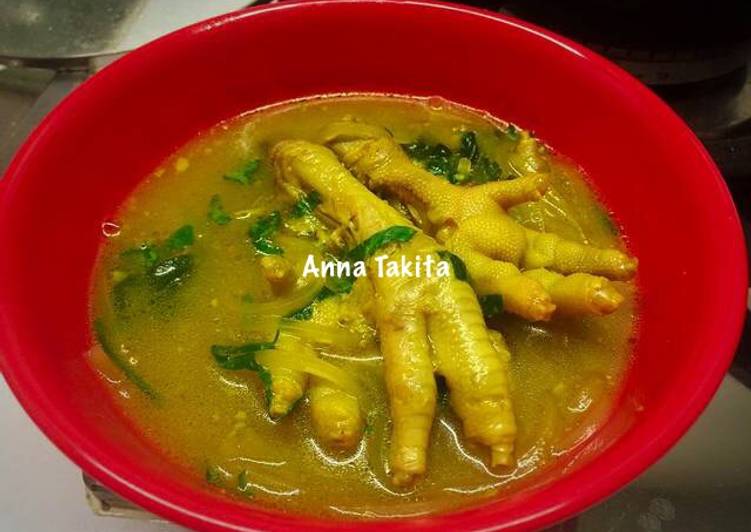 resep makanan Soto Ceker Ayam