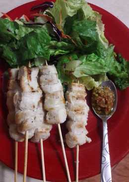 Sate Ayam Taichan with Salad