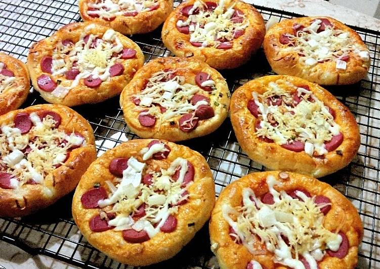 resep lengkap untuk Roti Pizza Mini Super Empukk puk puk