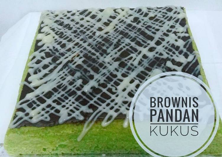 resep makanan Brownis Pandan Kukus