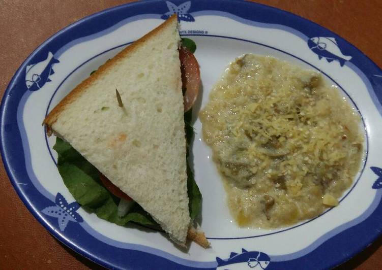 resep lengkap untuk Mushwich with Mashed Potato