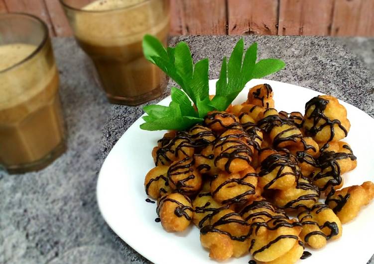 bahan dan cara membuat Kue Sus Goreng