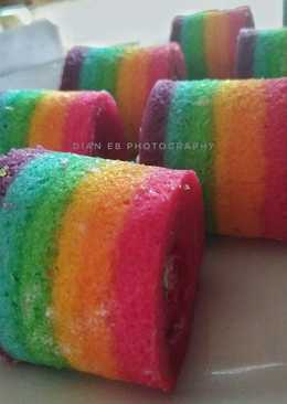 Rainbow Mini Roll Cake