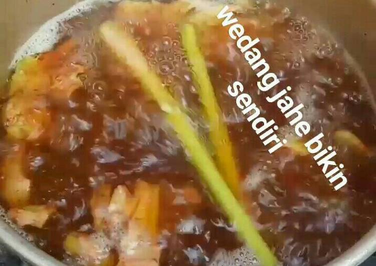 resep lengkap untuk Wedang Jahe Bikin Sendiri