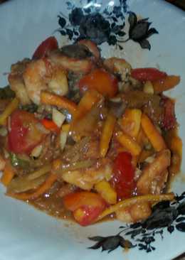 Udang saos asam pedas manis -sederhana-