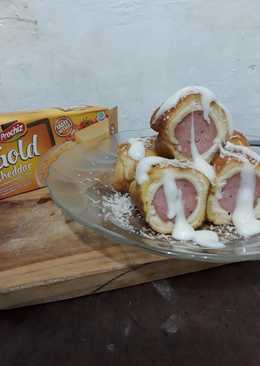 Roti goreng isi sosis