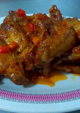 Ayam goreng saus tomat