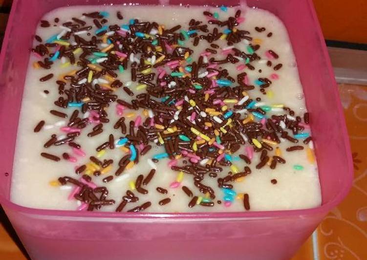 gambar untuk cara membuat Puding Leci Susu Low Fat