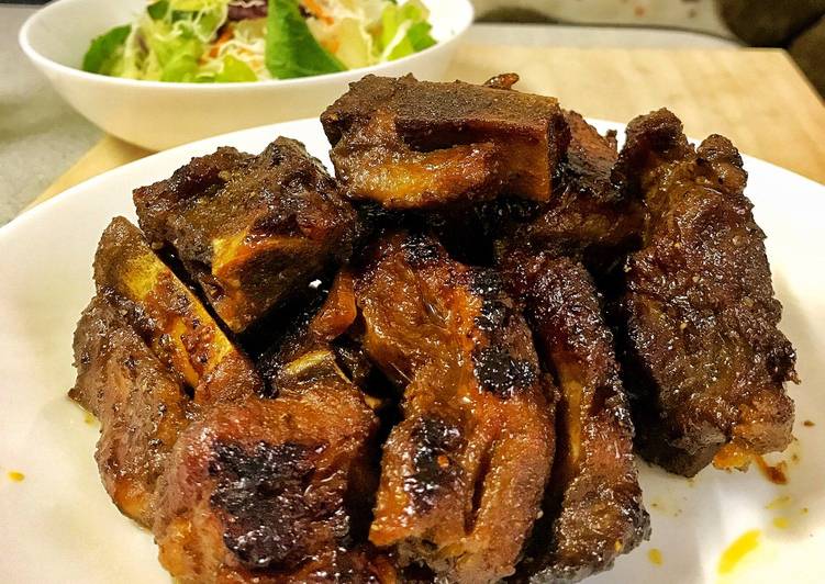 resep makanan Iga bakar madu favorit ??