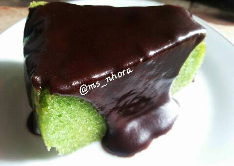 gambar untuk cara membuat Brownies Pandan Kukus