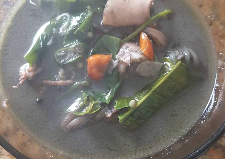 resep makanan Sayur lodeh cumi item