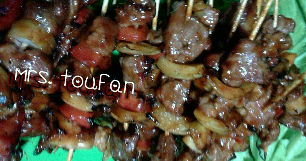  Resep  Sate sapi BBQ simple  dijamin enak  oleh mrs 