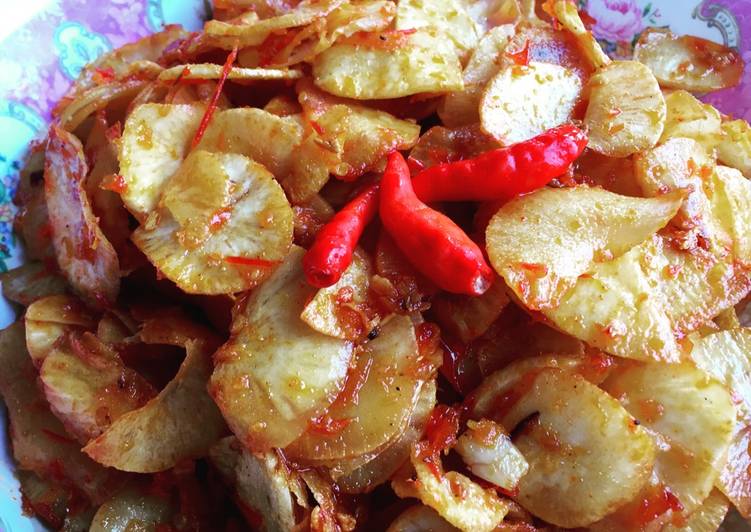 Resep Keripik singkong pedas Dari Ayu Lestari