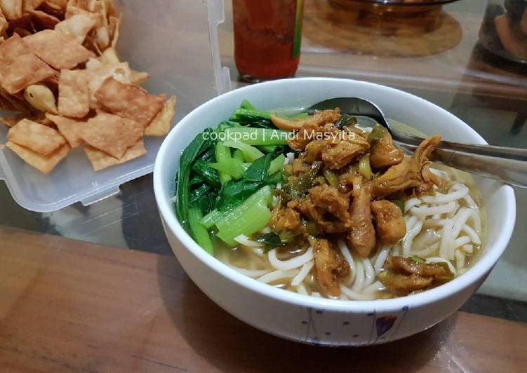 resep makanan Mi Ayam Pangsit