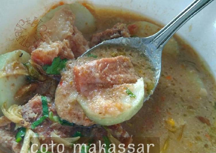 cara membuat Coto Makassar