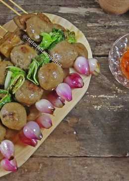 Sate Bakso Bakar 2 bumbu