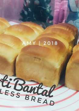 Eggless Bread (roti tanpa telur, roti bantal) lembut simpel ð