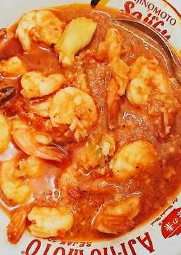 Udang goreng mentega balado saus tiram