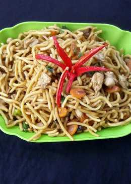 Mie goreng ayam (bumbu sederhana)