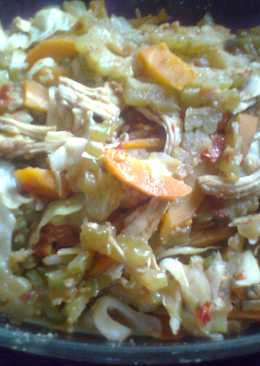 Oseng Pare ayam suwir