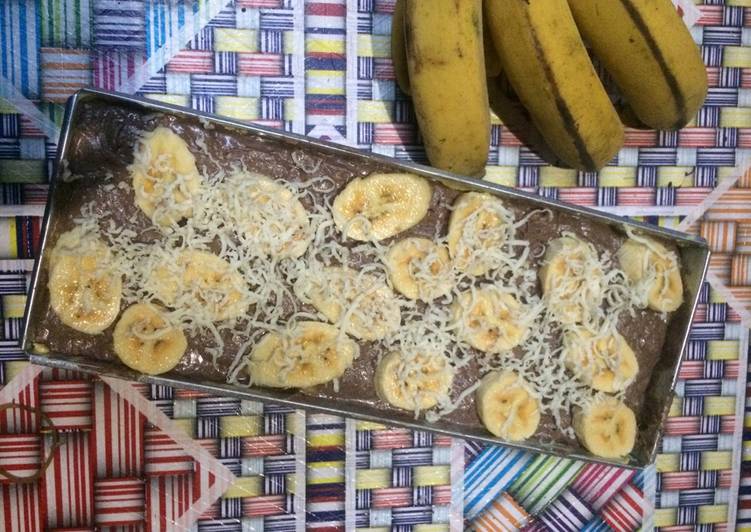 bahan dan cara membuat Brownies Pisang Kukus