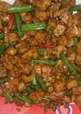 Tempe Kecap Tumis Kacang panjang