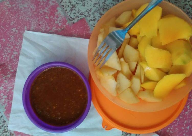 resep masakan Rujak buah hand Made