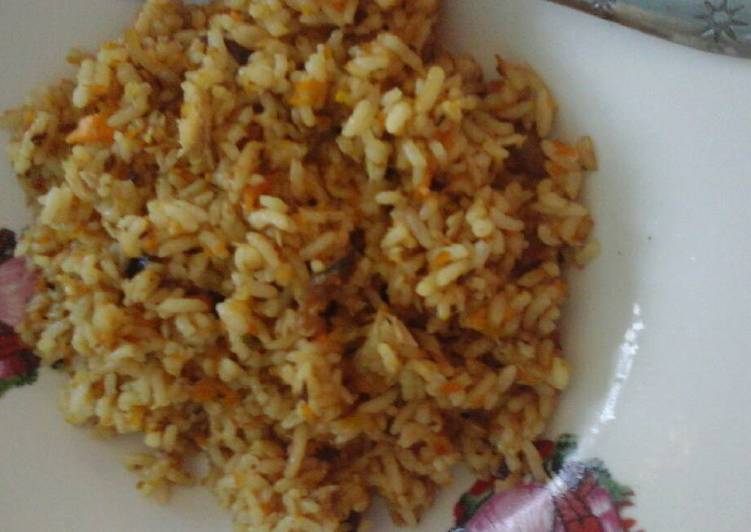 resep lengkap untuk Nasi Goreng Cakalan Wortel (menu batita)