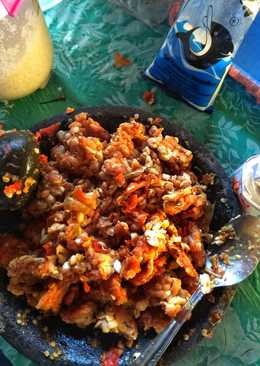 Tempe penyet sambal bawang